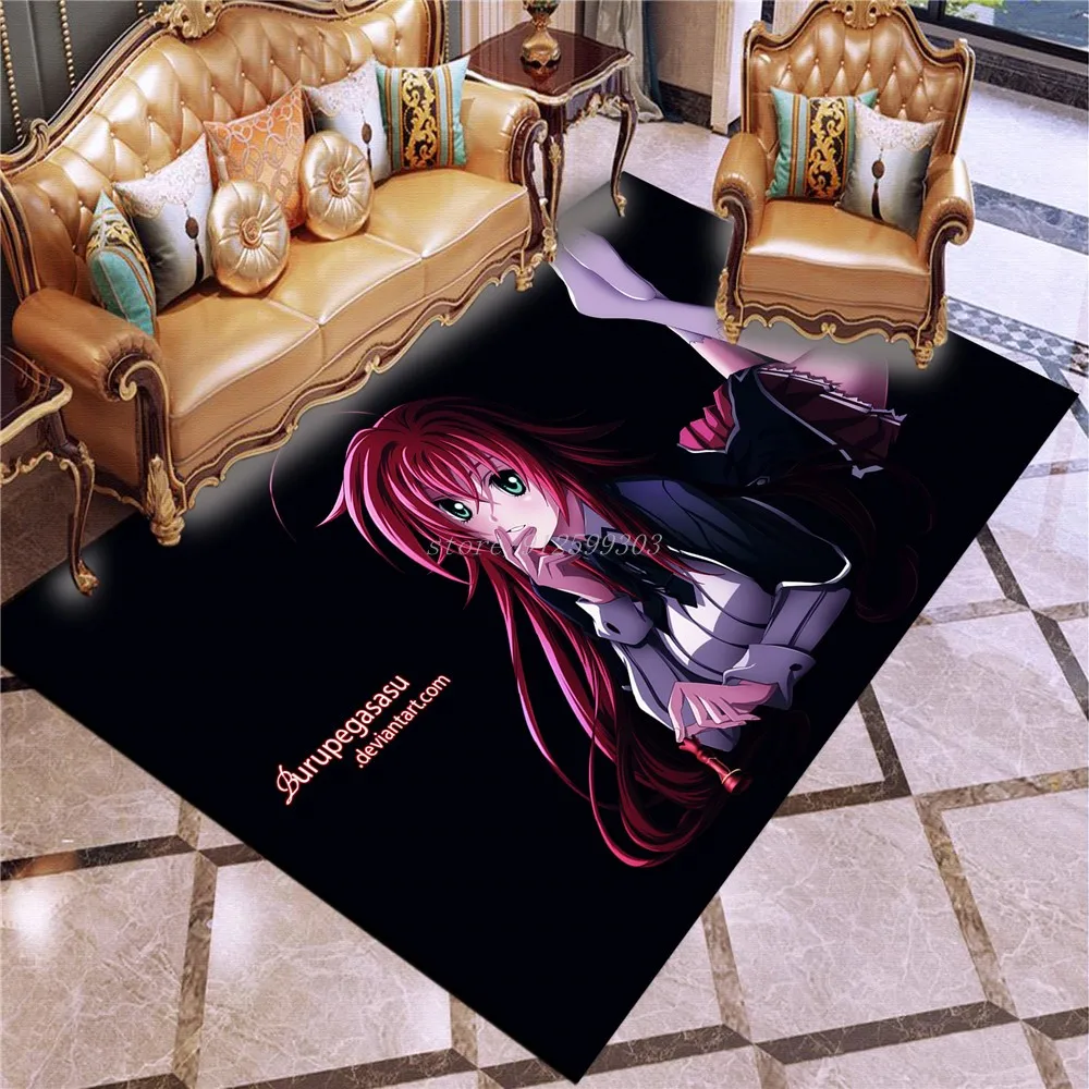 

3D Printing Custom High School DxD Carpet Games Living Room Soft Carpet Home Children's Kids Boy Room Floor Mat