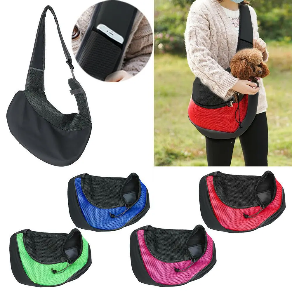 

Outdoor Zipper Breathable Mesh Dogs Handbag Pet Carrier Backpack Pet Travel Bag Sling Shoulder Bag