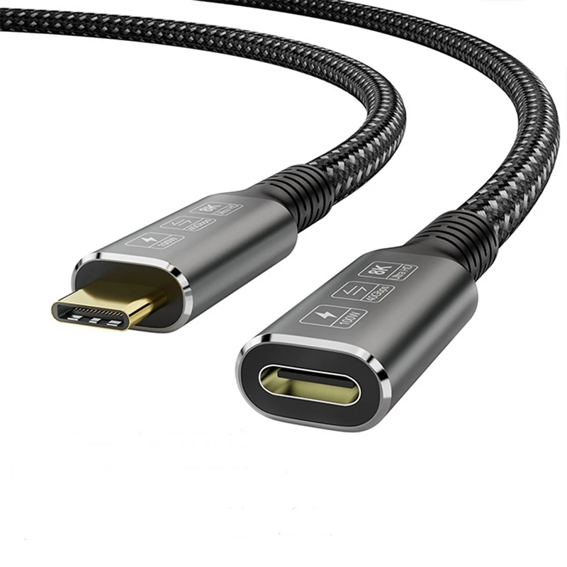 

Адаптер USB 4 Type-C (папа-мама), 0,8 м, 40 Гбит/с