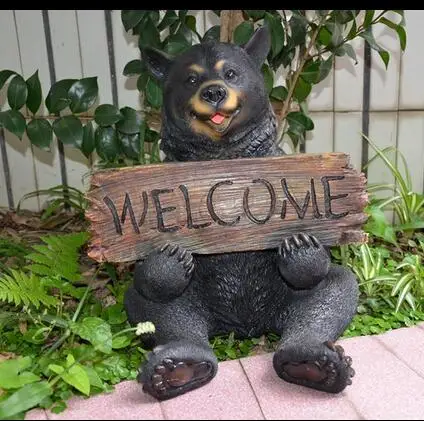

Manufacturers direct creative resin animal crafts garden bear luxury Sculpture statue ornaments pool landscaping