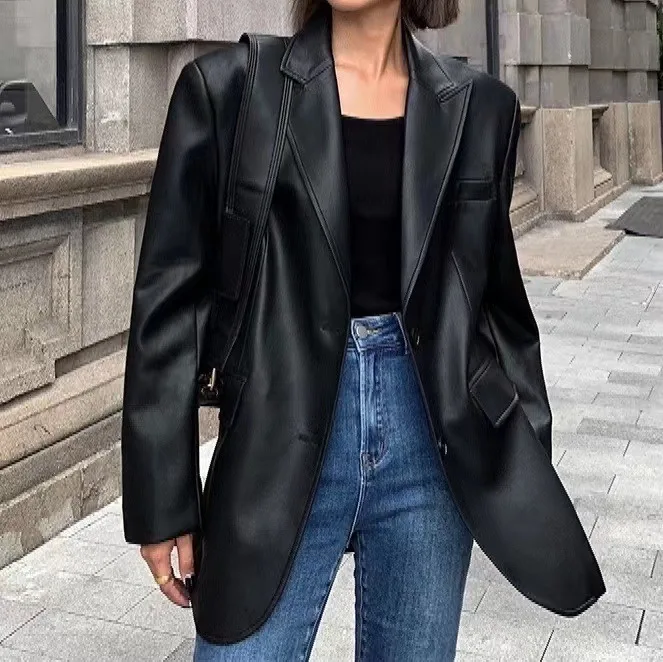 2024 модная новая куртка из натуральной овечьей кожи Высококачественная свободная