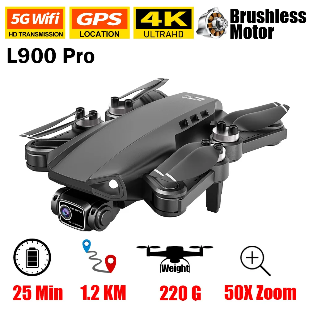 

Drone L900 Pro SE 5G GPS 4K Dron HD Camera FPV Brushless Motor Quadcopter Distance 1.2km Professional Airplane Remote Drones