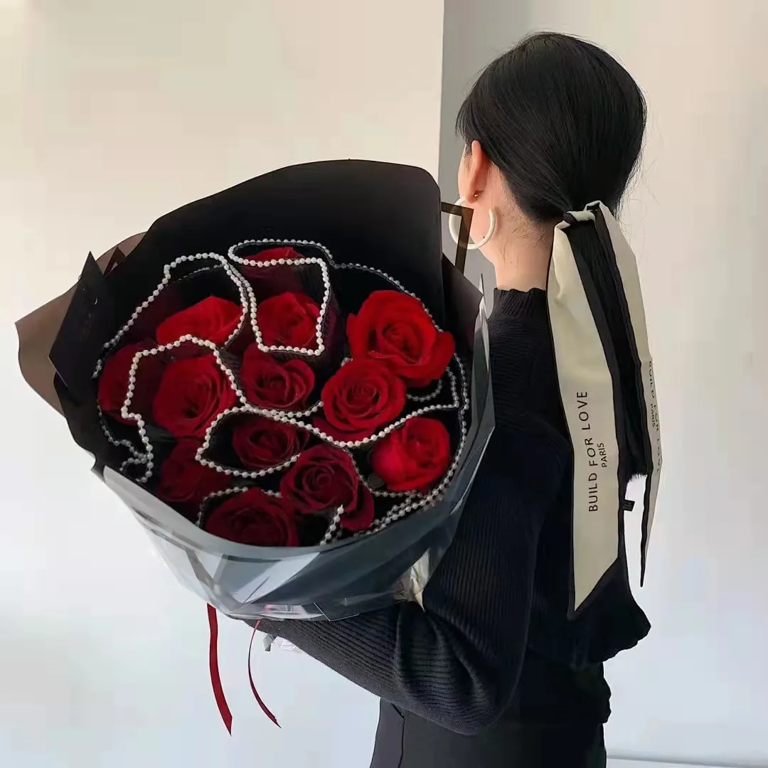 25 см * 5 ярдов строительная сетка цветочная упаковка кружевная марля цветочный