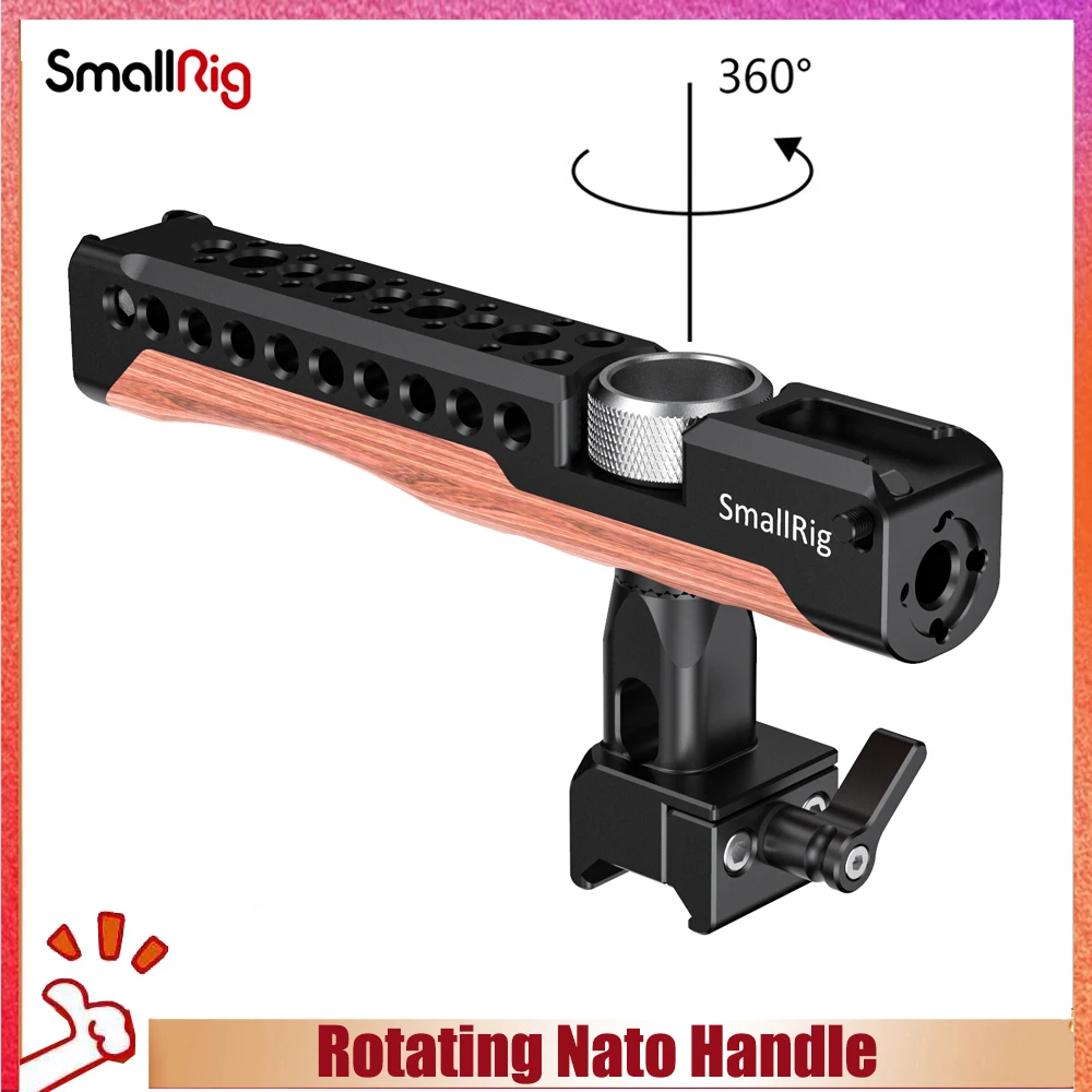 

SmallRig Quick Release Rotating Nato Handle for DSLR Camera Handle Stabilizer Use As top Handle and Side Handle 2362