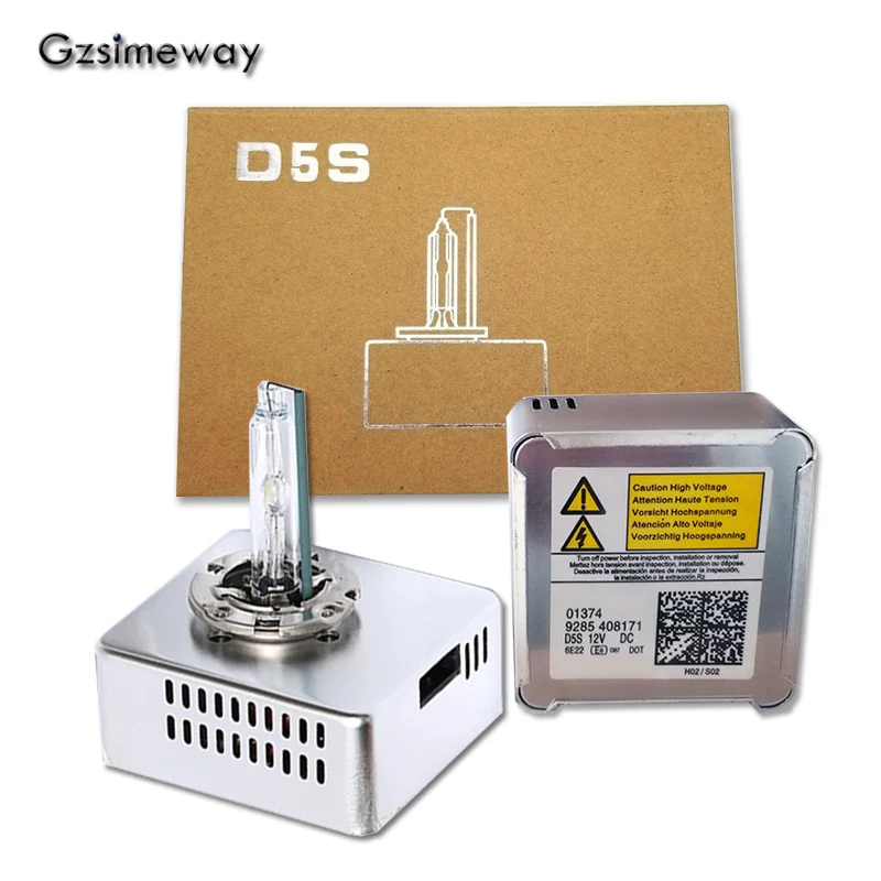 2 шт., ксеноновые лампы HID D5S 35 Вт 5500 к 6500 К