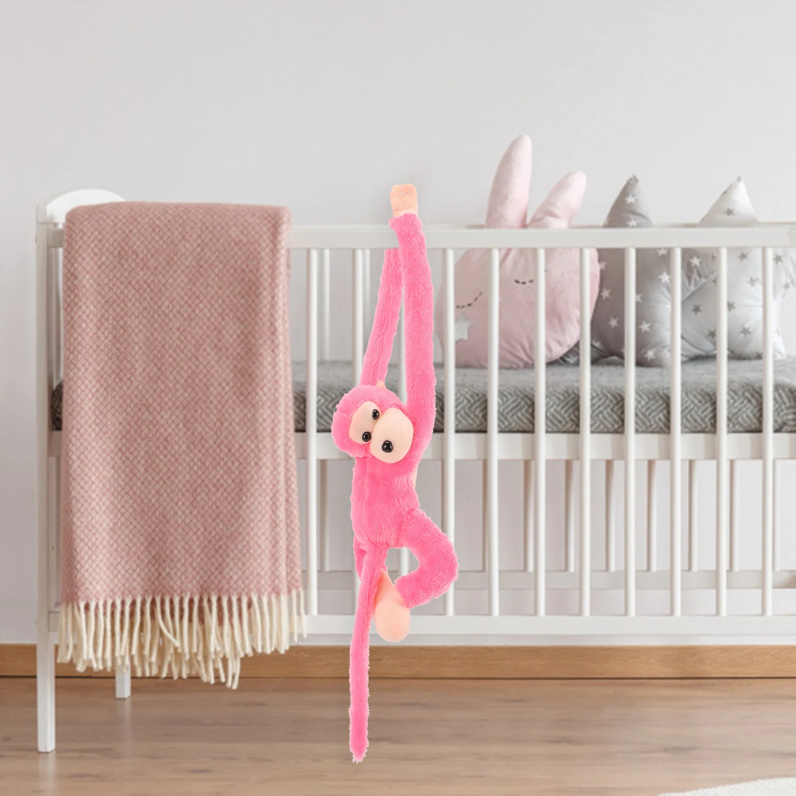 

2 Pcs Monkey Stuffed Sloth Plush Toy Hanging Animal Decor Pp Cotton Animals Kids Large Child Long Arm
