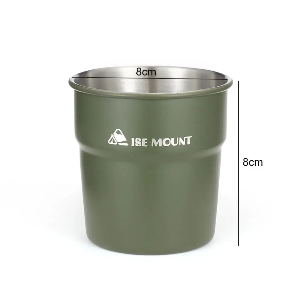 Изолированный Походный Стакан 300 Мл Легкая Чашка Из Нержавеющей Стали Для