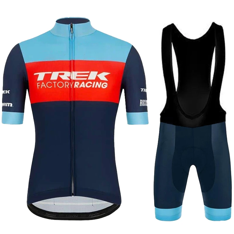 

TREK Cycling Shorts Man Maillot Clothes Summer 2023 Bib Clothing Mens Sets Mtb Road Bike Uniform Jersey Tricuta Men's Jacket Set