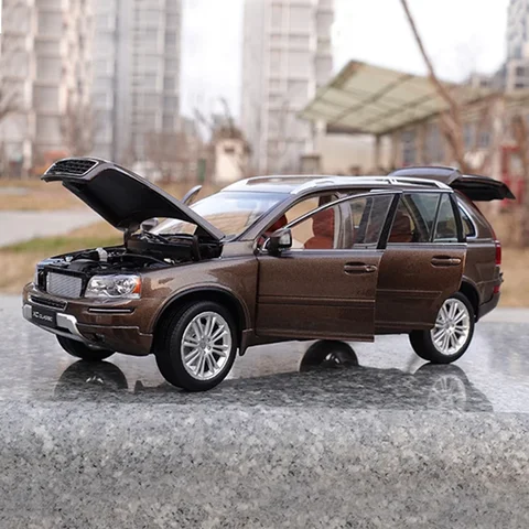 Классическая модель автомобиля из сплава под давлением 1:18 XC, металлическая модель, подарок для мальчиков, Коллекция игрушечных автомобилей