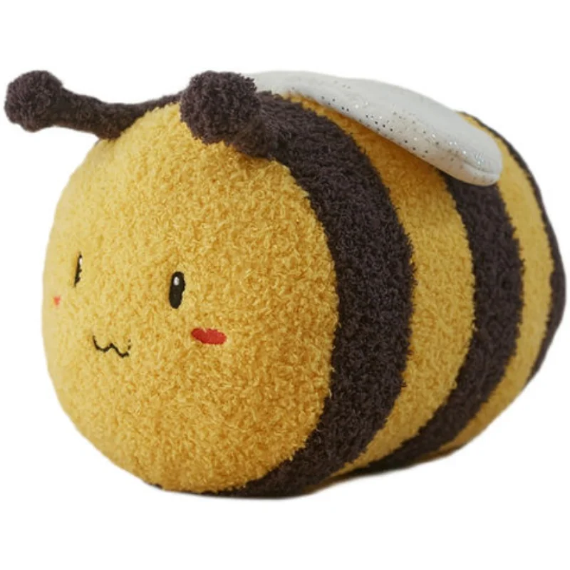 

30CM Kawaii Plush Animals Bees Toys Super Soft Stuffed Plants Flower Pillow Sofa Cushion For Kids Birthday Gift