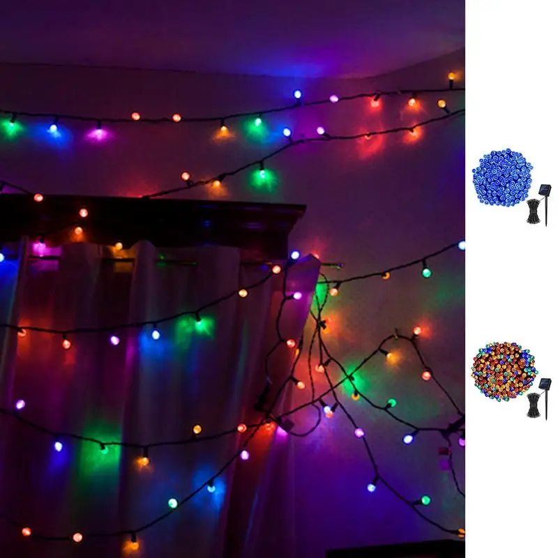 Рождественские солнечные гирлянды водонепроницаемые яркие рождественские