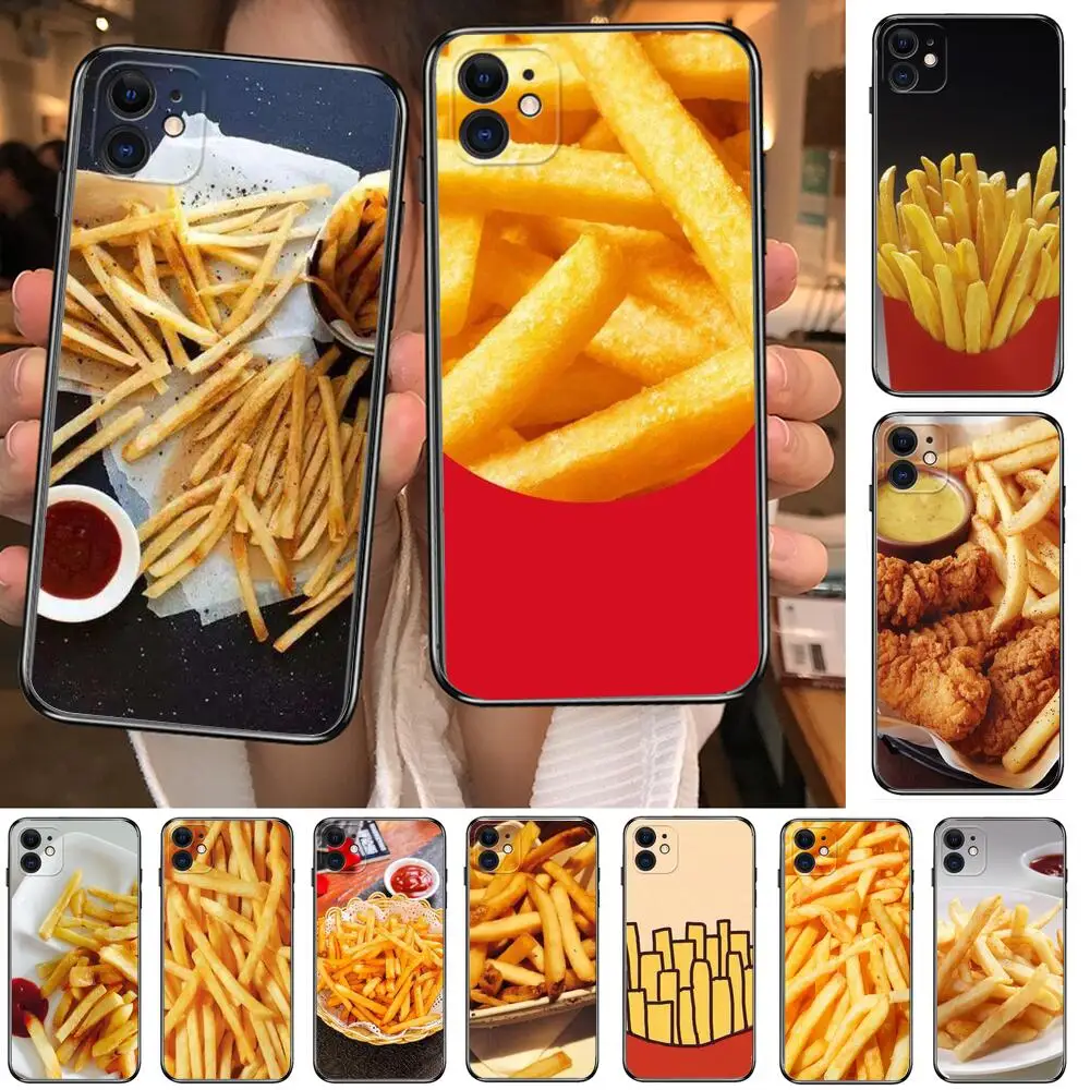 

Dessert French Fries Burger Phone Cases For iphone 13 Pro Max case 12 11 Pro Max 8 PLUS 7PLUS 6S XR X XS 6 mini se mobile cell