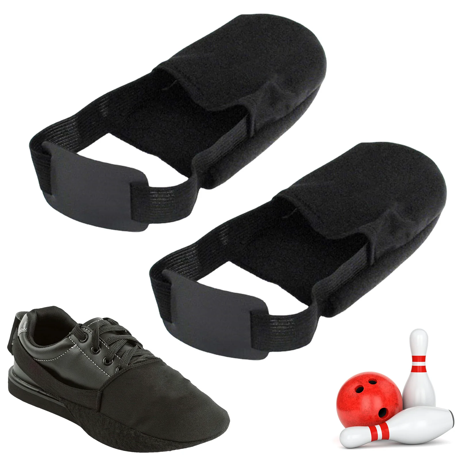 

1 Pair Bowling Shoe Cover Non-Woven Fabric Bowling Shoe Cloth Cover With Elastic Cord Reusable For Unisex Bowler