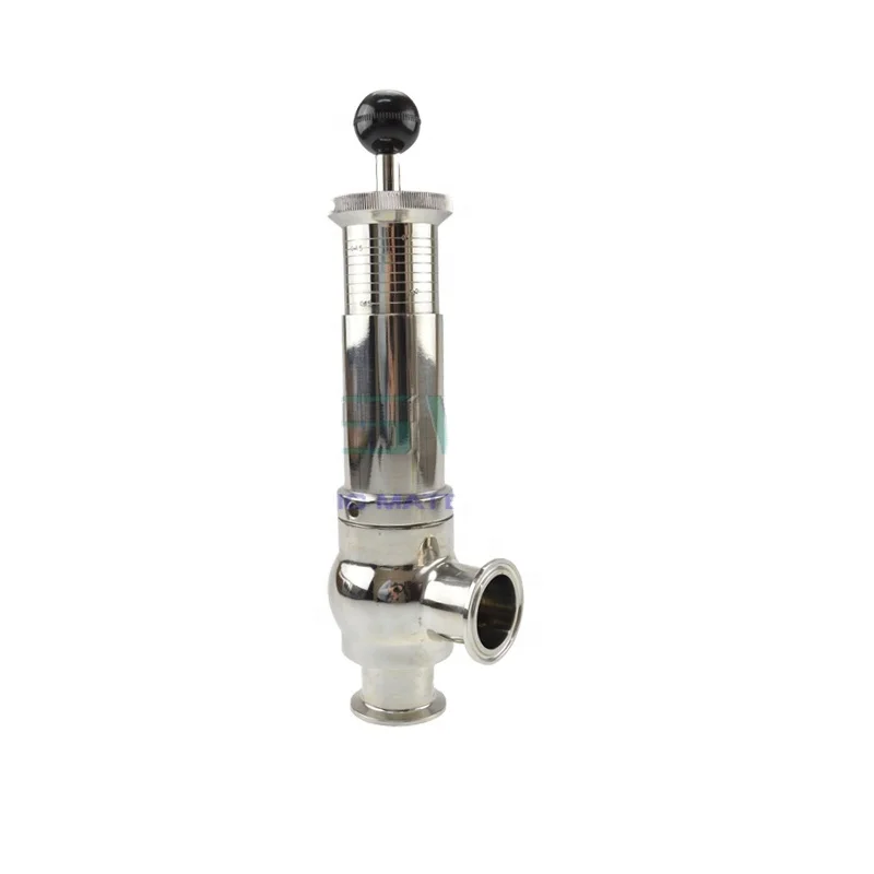 

Sanitary L Style Safety Valve SS304 SS316L Stainless Steel EPDM Sealing 145 PSI Pressure Relief Valve
