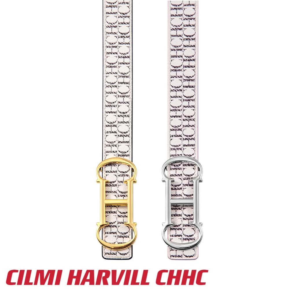 CILMI HARVILL CHHC Belt Women's New Genuine Leather Material 100cm Metal Hardware Banquet Travel Fashion Jeans