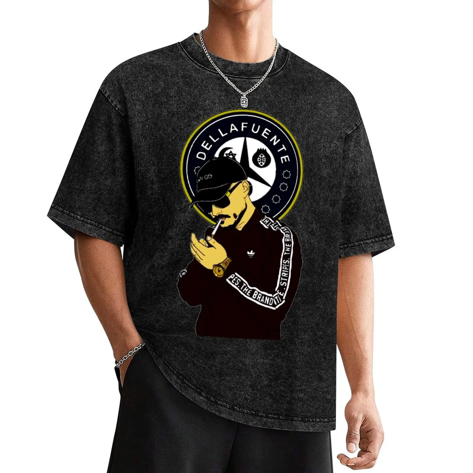 Футболка с эмблемой Dellafuente FC рубашки рисунком футболки эстетичная одежда мужская