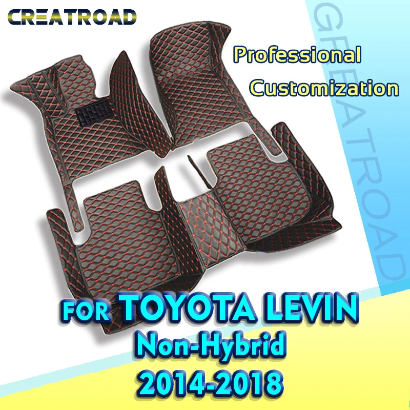 

Car Floor Mats For Toyota Levin Non-Hybrid 2014 2015 2016 2017 2018 Custom Auto Foot Pads Carpet Cover Interior Accessories
