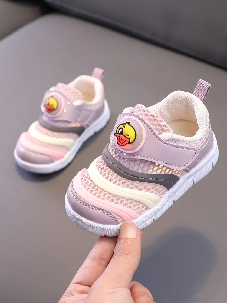 

Baby Caterpillar Toddler Shoes Spring and Summer Hollow out Boys and Girls Mesh Surface Shoes 1 1 2-3 Years Old Soft Bottom