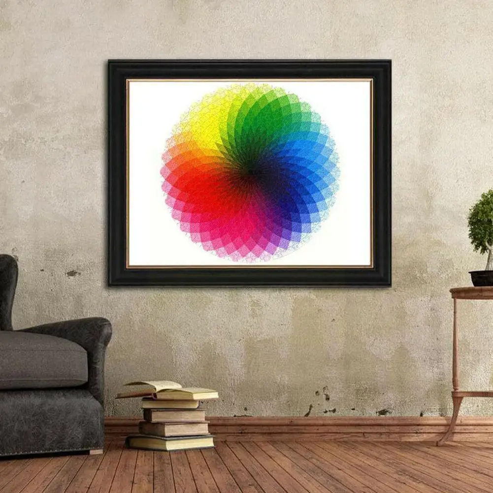 

Rainbow Puzzles 1000 Pieces Round Gradient Rainbow Educational Gift For Adults And Jigsaw Toys Paper Jigsaw Puzzles Puzzles T8K6