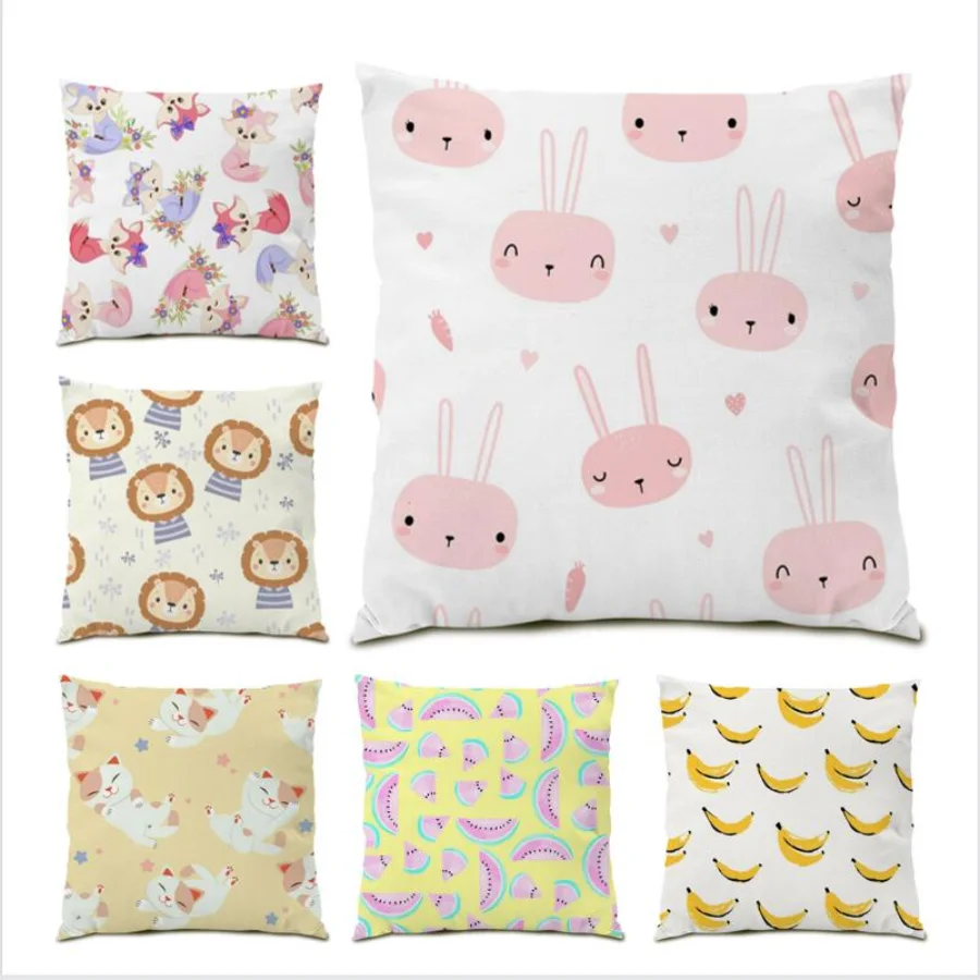 

Decoration Home Sofa Throw Pillow Covers Square Cushion Cover 45x45 Bed Living Room Decoration Stripes Plaids Print Line E0532