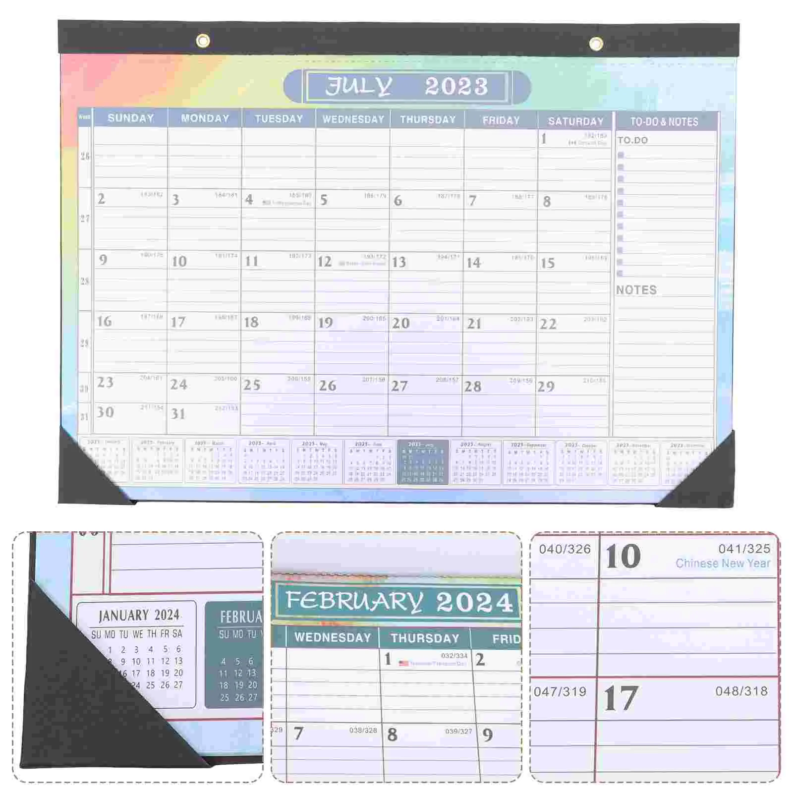 

Office Calendar 2024 Holiday Monthly Planner 43X30.5X0.5CM Sturdy Wall Calendars Paper Daily Use Room Hanging Dating