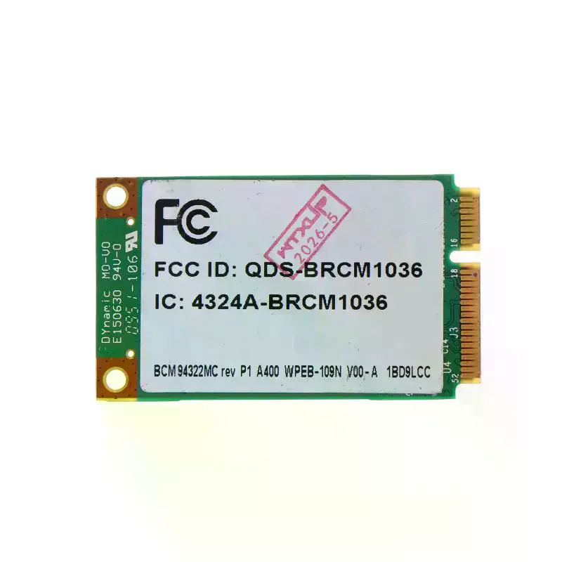 Карта Wi-Fi для HP6930 2530 2730P BCM94322MC BCM4322 BCM94322 AGN PCI-E Wireless-N 802.11 Agn 300 Мбитс (art.: 3920db4d9b42a) - 3920db4d9b42a