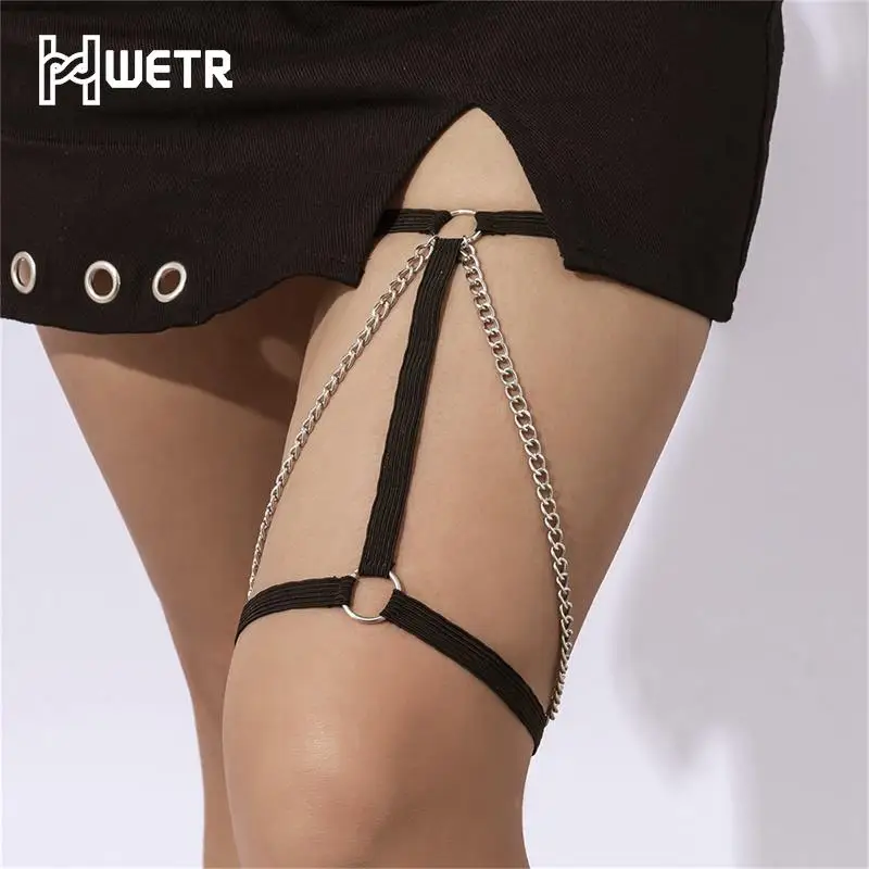 

Sexy Multilayer Metal Chain Thigh Chain For Women Simple Fashion Personality Leg Belt Beach Party Body Jewelry