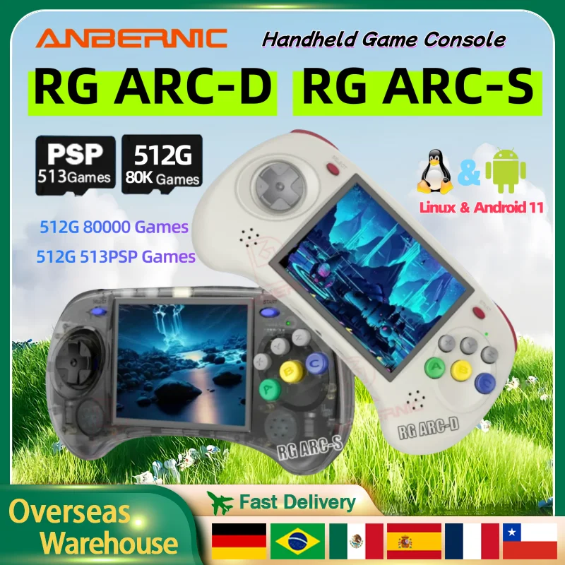 Портативная игровая консоль ANBERNIC RG ARC-D ARC-S RGARC-S