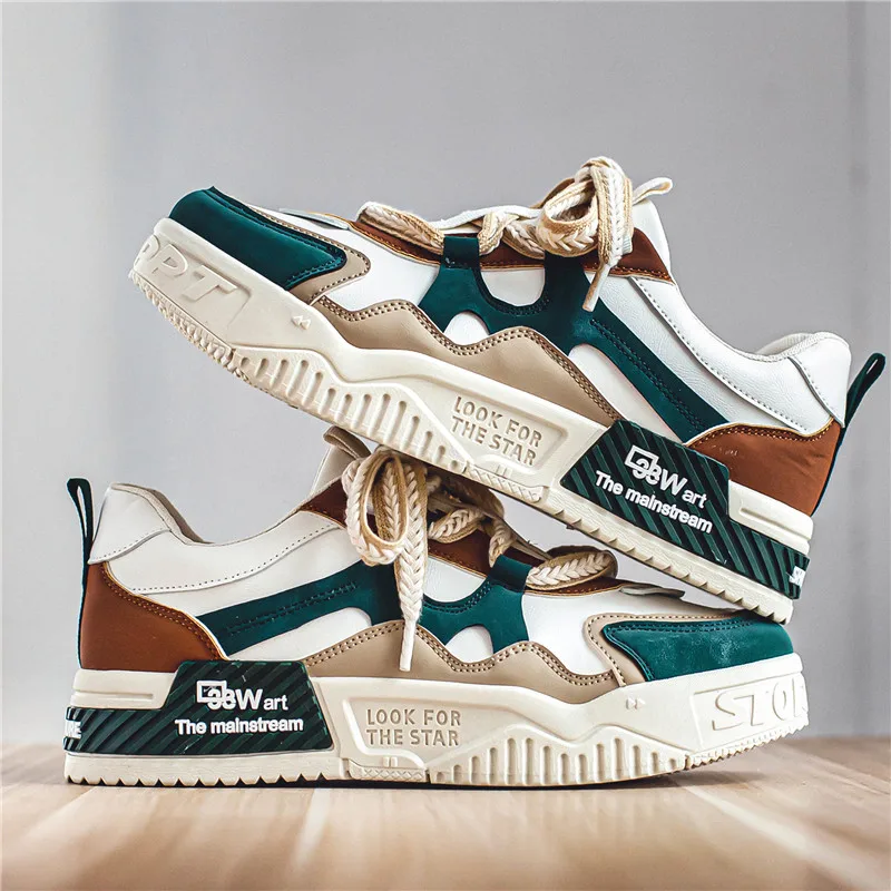 

Men Skateboarding Shoes Canvas Thick Bottom Platform Shoes Comfortable Breathable Vulcanized Shoes Casual Sneakers Student Shoes