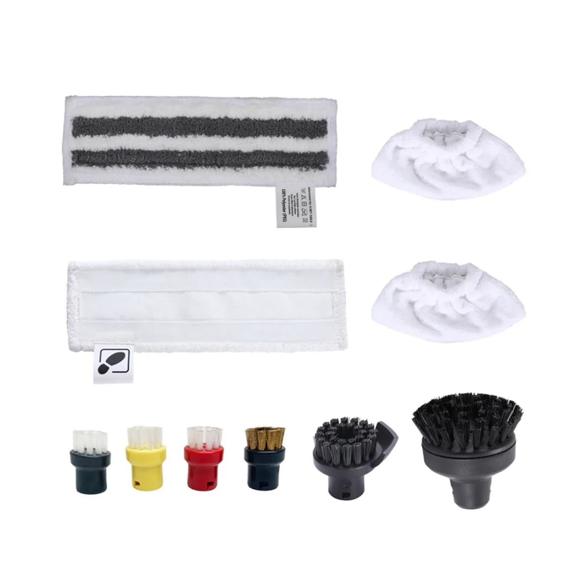 

Accessories for Cleaner Easyfix SC2 SC3 SC4 SC5, Microfibre Cloth Set and Floor Nozzle Round Brushes