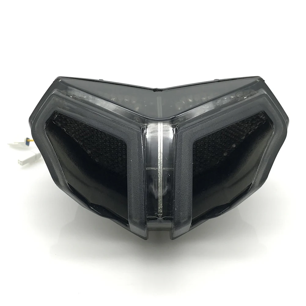

Motorcycle Parts Rear Tail Light Without Instructions Yellow+red 12V Blackened Shell Direct Replacement Brand New