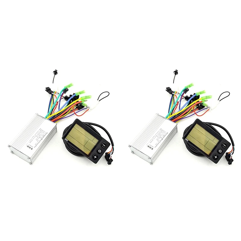 

2X Electric Bike Controller 24V-48V 250W-350W Brushless E-Bike Controller With LCD Display S866