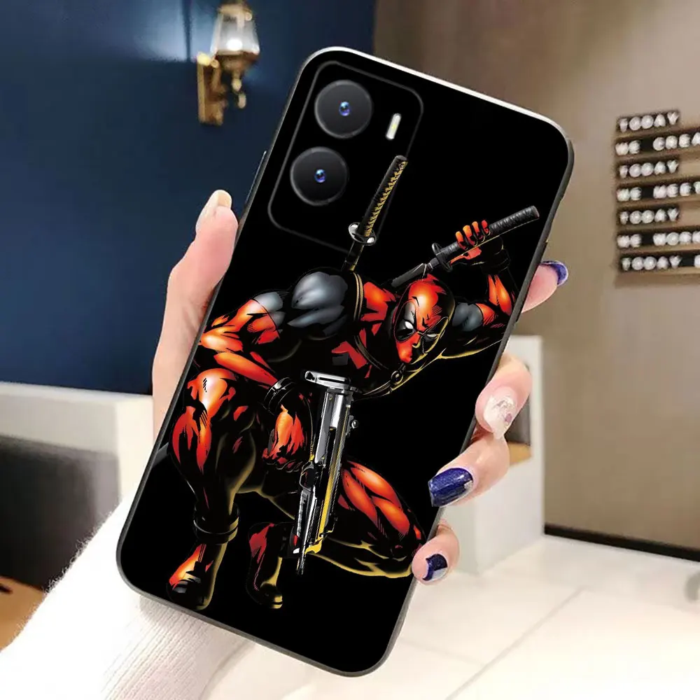 Забавный чехол с рисунком Марвел Дедпул для VIVO Y93 Y78 Y76 Y72 Y51 Y50 Y36 Y35 Y33T Y31 Y28 Y27 Y22S Y21 Y20