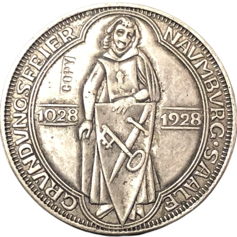 

Копия монеты Рейхсмарк Наумбург 1928 года