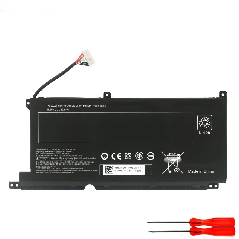 Аккумулятор PG03XL для HP Pavilion Gaming 15-DK dk0003nq 15-dk0020TX 15-ec 15-ec0000 OMEN 5X FPC52