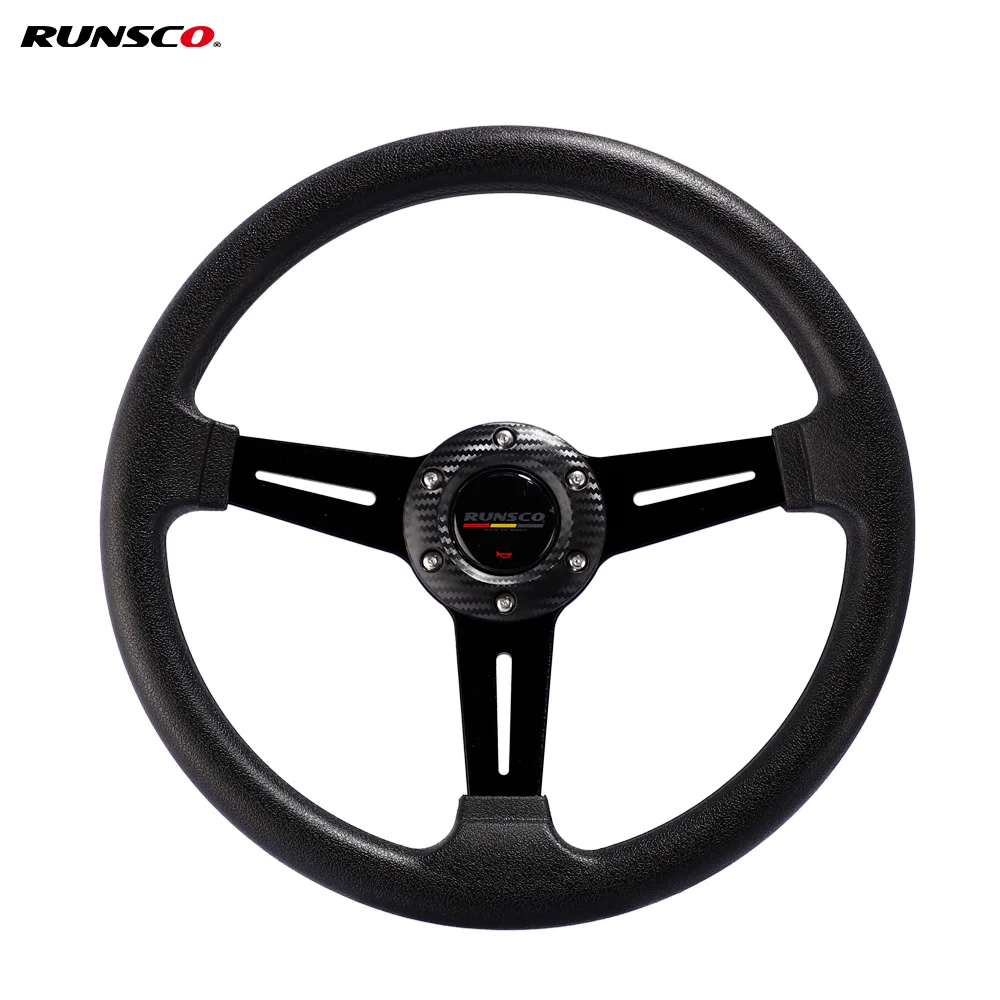 Игровой спортивный 13-дюймовый руль из алюминия + искусственной кожи имитация