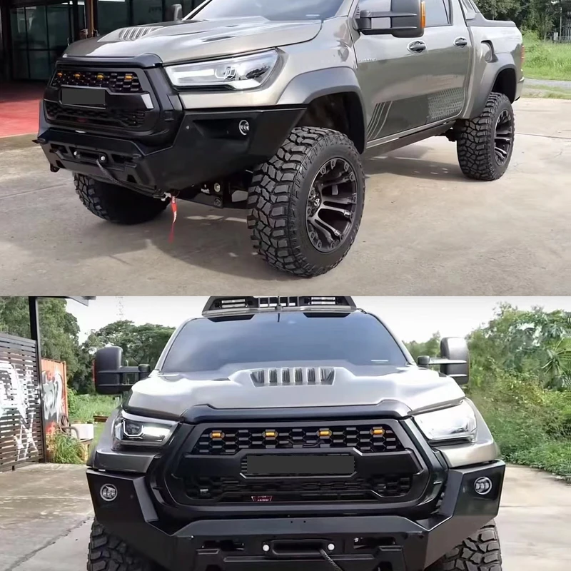 Модифицированная быстрая Передняя решетка для Toyota Hilux Revo 2021 2022 маска на передний