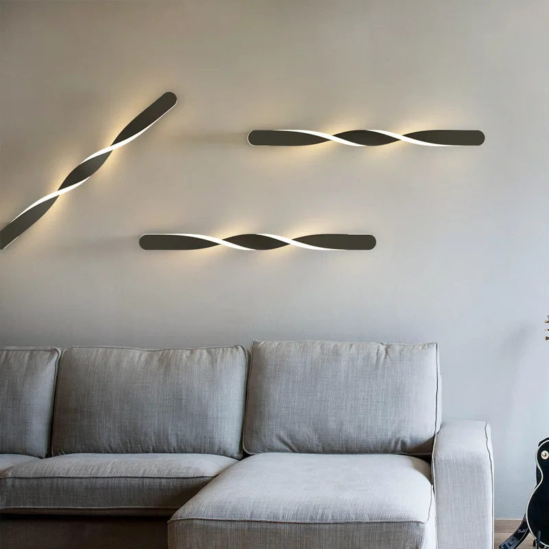 

LED Spiral Wall Lamp for Bedroom Bedside Hallway Aisle Wall Light Home Decor Simple Style Creative Indoor Lighting Free Delivery