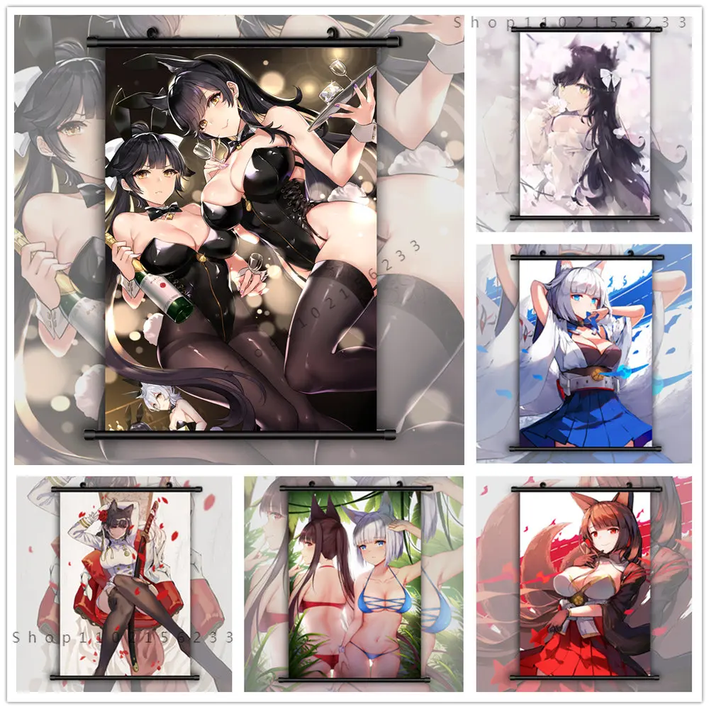 Аниме настенные картины для спальни, Декор для дома, рисунок на холсте, декор для детской комнаты