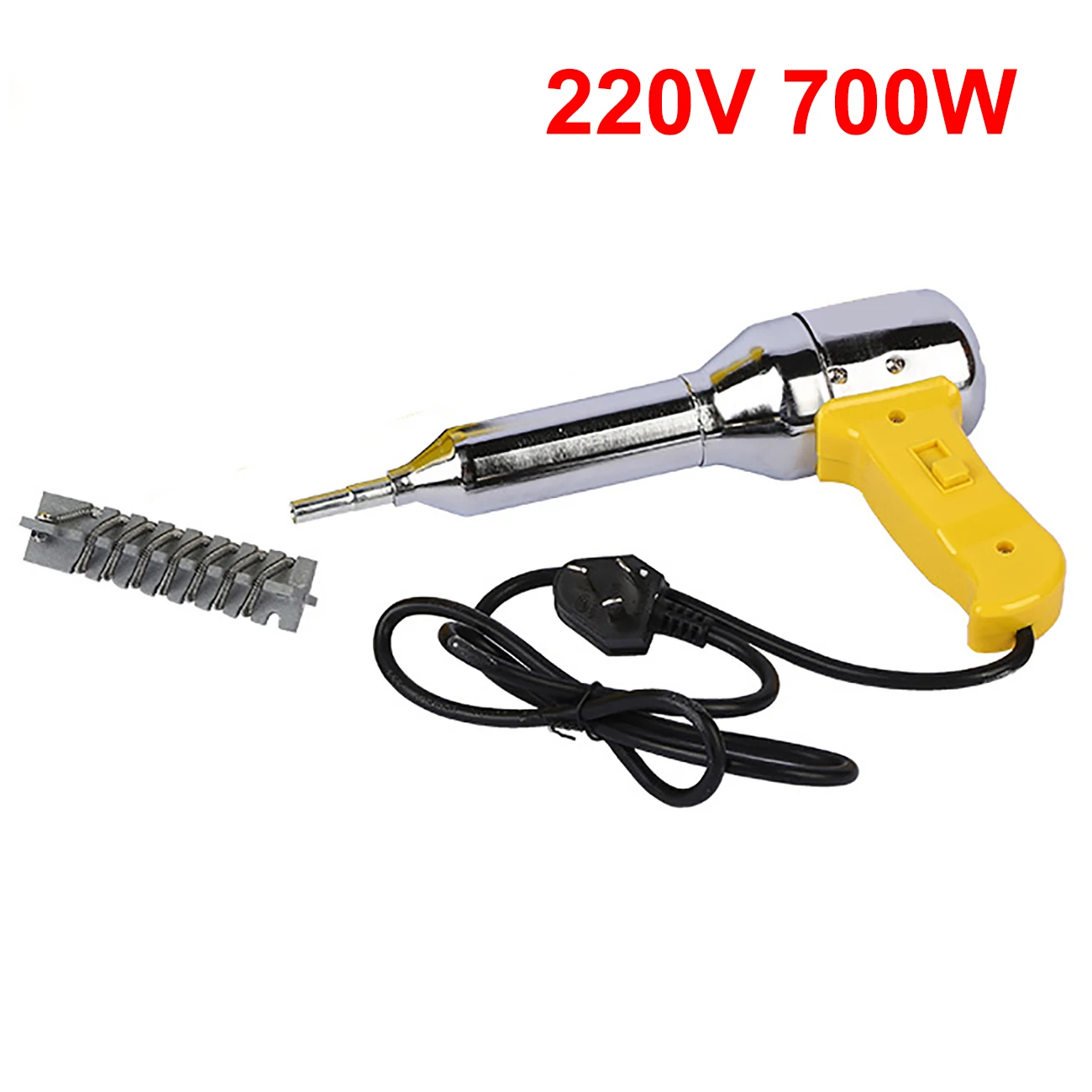 

220V 700W Plastic Hot Air Welding Gun Plastic Welding Torch Machine Temperature Adjustable Heat Air Gun Kit Welder(EU/US Plug)