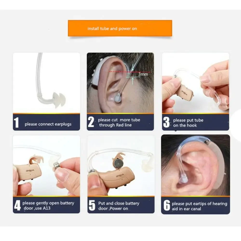 Оригинальный слуховой аппарат Siemens Vibe для больших глухих людей мощный глухого