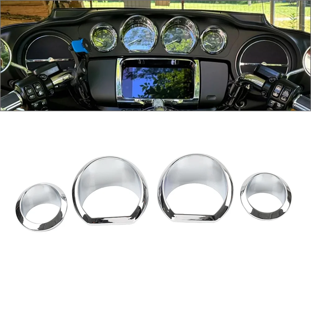 

Хромированный комплект декоративных колец для мотоцикла, ABS для моделей Harley Davidson Touring Electra Street Glide Tri Glide 2014-2023