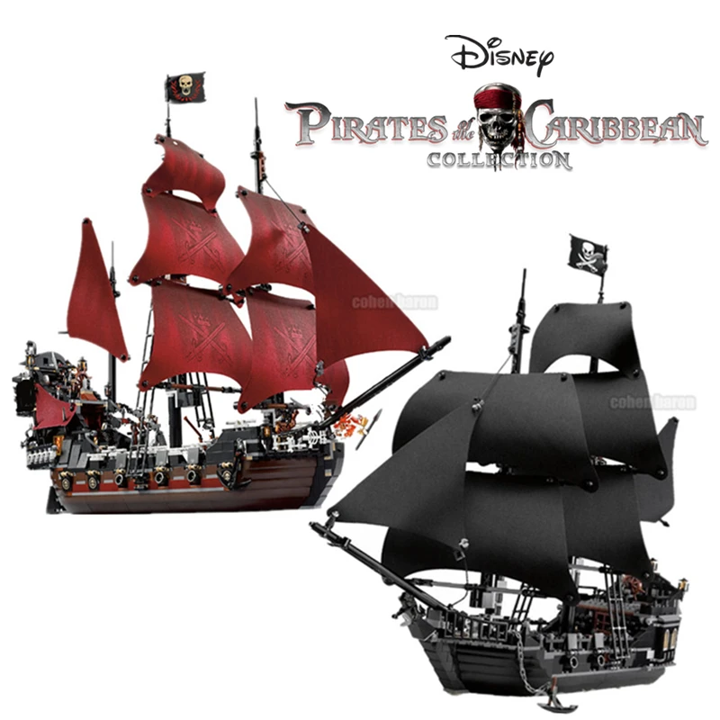 

Fit 4184 4195 Black Pearl Caribbean Pirates Ship Queen Anne's Revenge Pirates Ideas Model Building Block Brick Kid Gift
