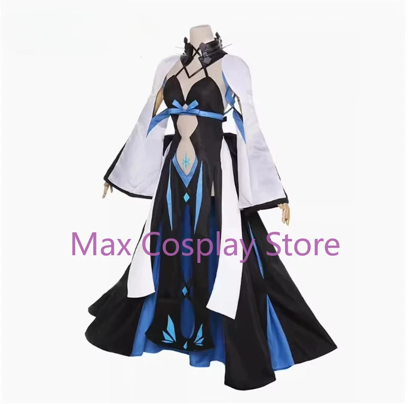 Фото Max Cos Fate/Grand Order Morgan Косплей Костюм FGO Morgan Платье Костюмы на Хэллоуин Вечернее Платье Женское №2