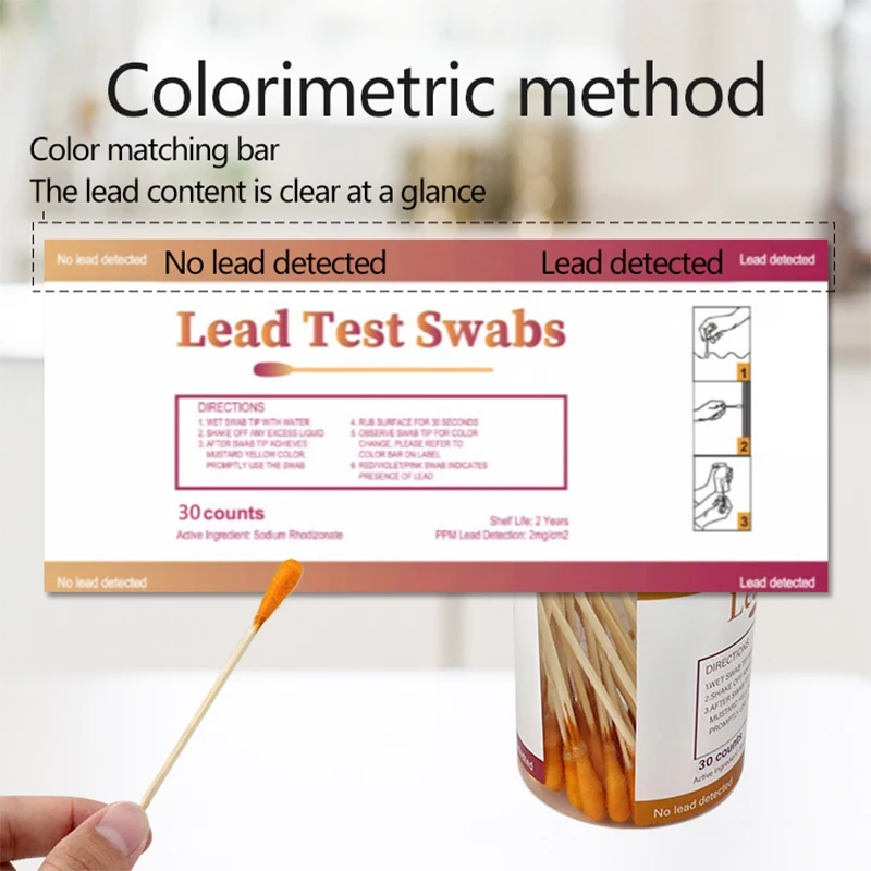 Поверхностная краска для тестирования свинца косметика тампон обнаружения