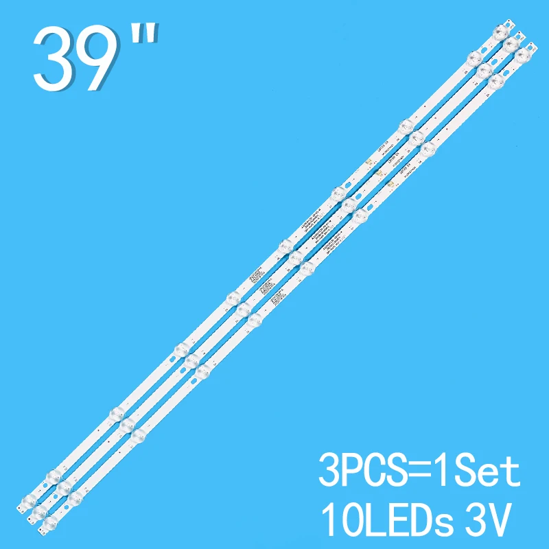 

696mm 3PCS LED Strip For SUNNY SN039DLD12AT071 JL.D390A1235-081AS-M HL-2A390A28-1001S-03 A3 8D39-DNHL-D5310B AX40LED013/0002