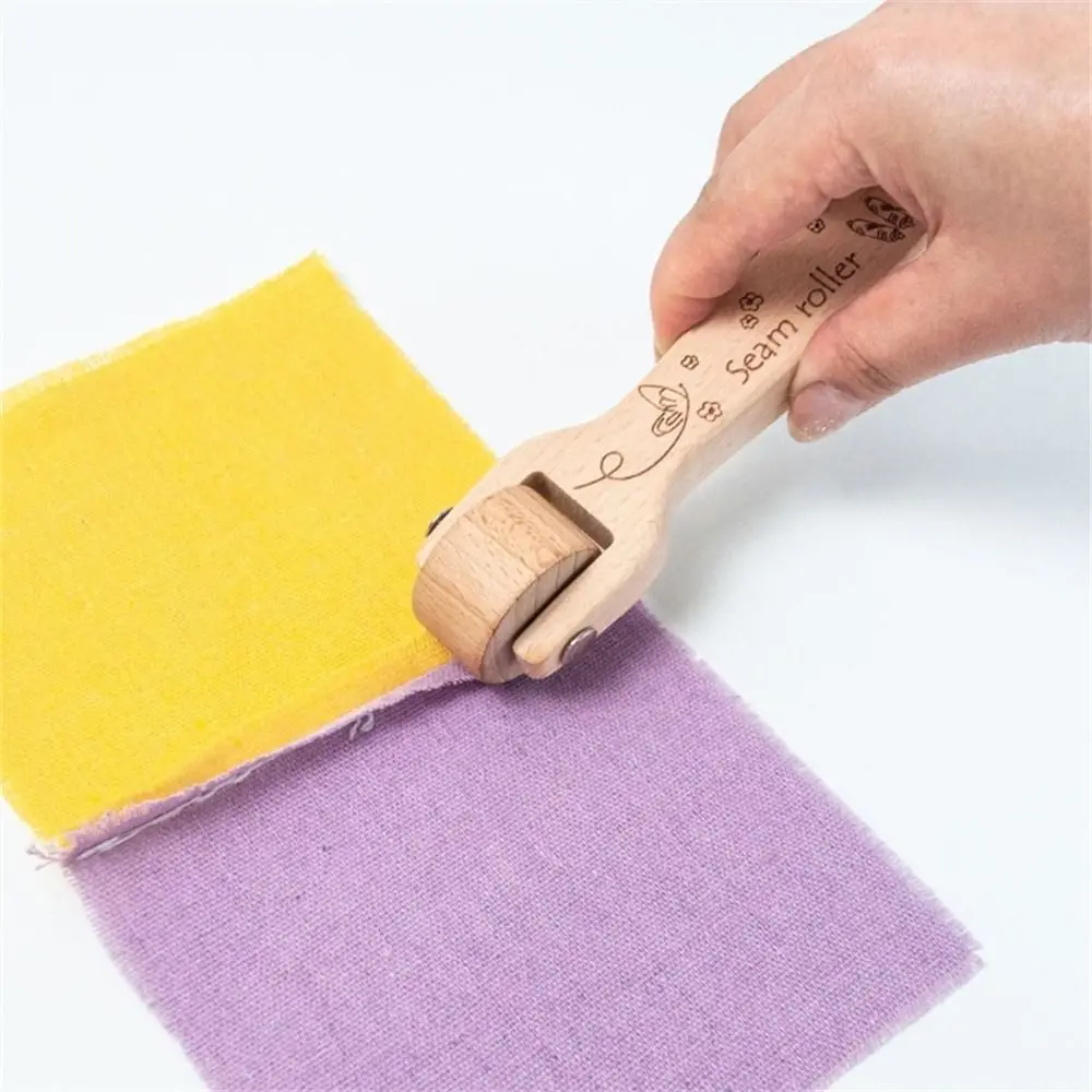 

New Beech-Wood Pressing Wheel Convenient Handmade Tool Seam Roller Wallpaper Roller Roller Roll Press Quilting Tool