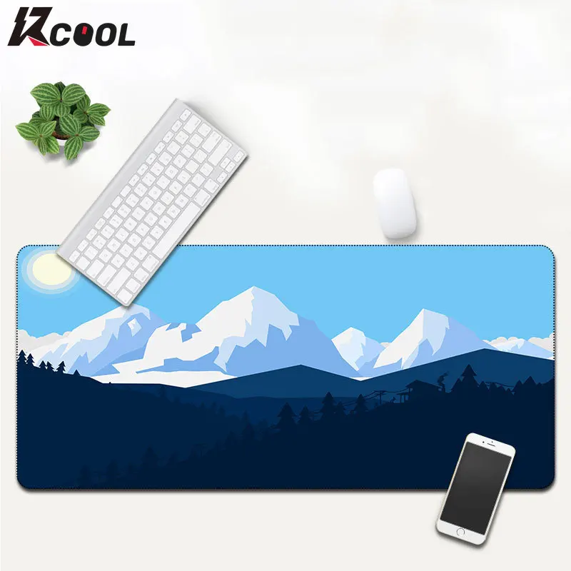 

Простой стильный ландшафтный Коврик для мыши, игровой коврик для клавиатуры, противоскользящий чехол для офиса и дома с резиновой основой д...