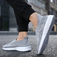 mens jogging vulcanized shoes walking outdoor casual shoes plus size mens loafers mens sneakers slip on flats