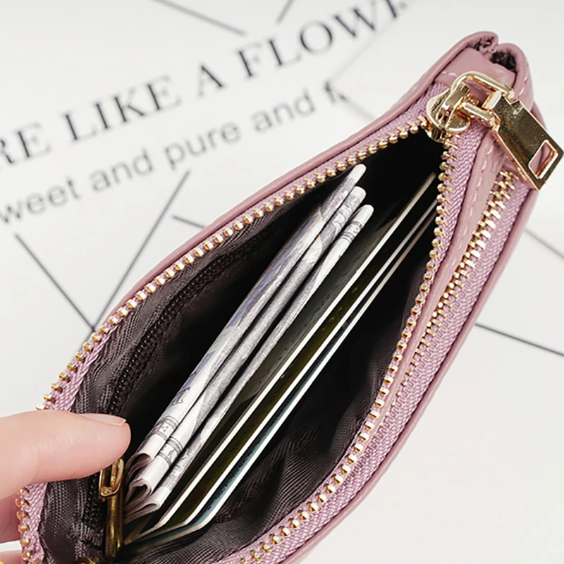 Кошелек из натуральной кожи с именем под заказ роскошный бумажник на молнии